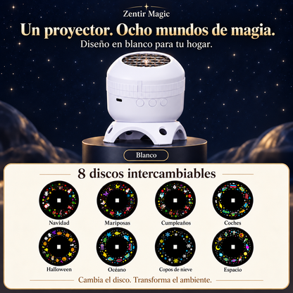 Zentir Magic Proyector 8 mundos de luz