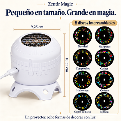 Zentir Magic Proyector 8 mundos de luz