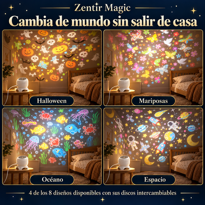 Zentir Magic Proyector 8 mundos de luz