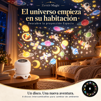 Zentir Magic Proyector 8 mundos de luz