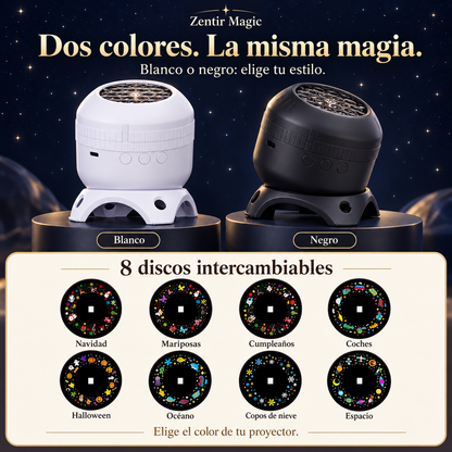 Zentir Magic Proyector 8 mundos de luz