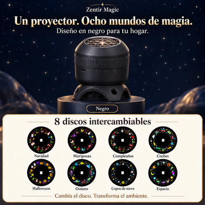 Zentir Magic Proyector 8 mundos de luz